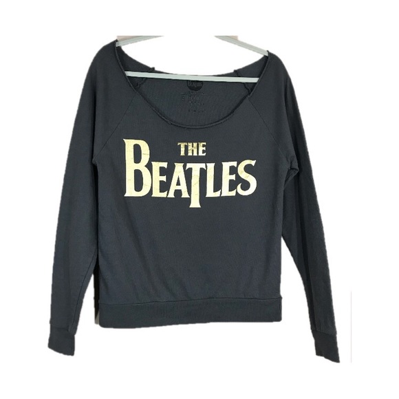 The Beatles Tops - The Beatles Gray Cropped Sweatshirt Size S